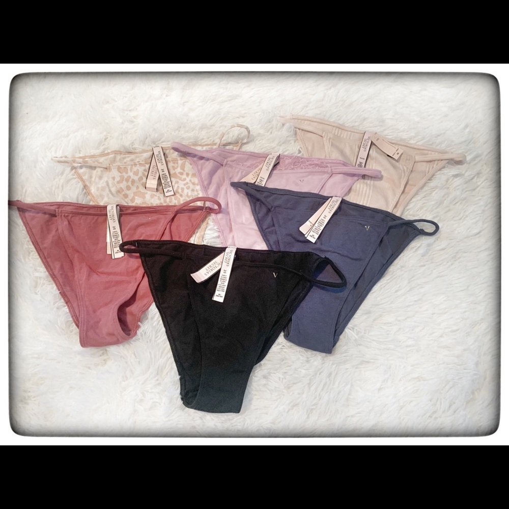 NWT Victoria’s Secret 6 or. string bikinis size M